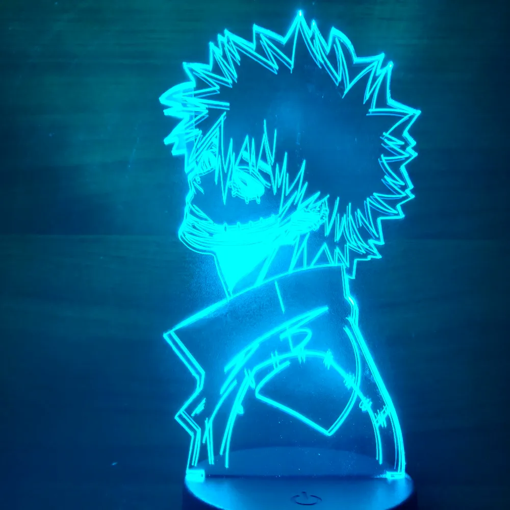 Mon héros universitaire dabi figures 3d anime lampe de nuit modèle toys boku no héros académi dabi collection de figurine LED Toy301s