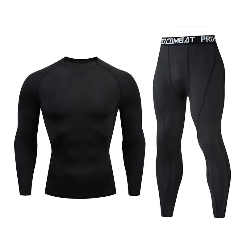 Aismz New Winter Hommes Sous-vêtements thermiques Ensembles de compression élastique Long Johns pour hommes Polartec Respirant Thermo Sports Suits 201023