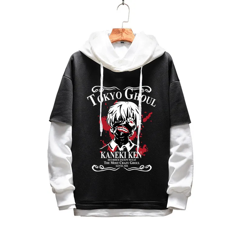 Hommes Femmes Sweats à capuche Anime Tokyo Ghoul Pull à capuche Sweat-shirt Sportswear Étudiants Vêtements d'extérieur Cosplay Costume Manteaux Veste Jumper 201116