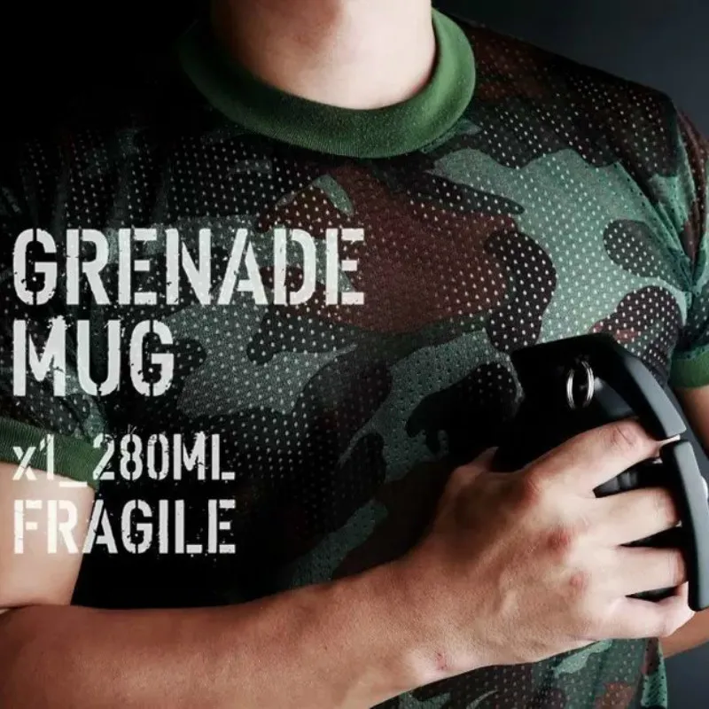 Creatieve granaat met cap mug office keramische koffiekop paar raar water y200104