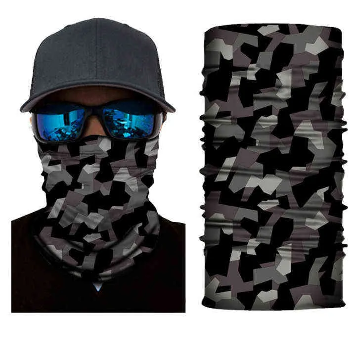 3D Gedrukte Camouflage Bandana Mascarillas Buffe Neck Gainer Balaclava Hoofdband Outdoor Multifunctioneel Stofdicht Masker Headwear Y1229