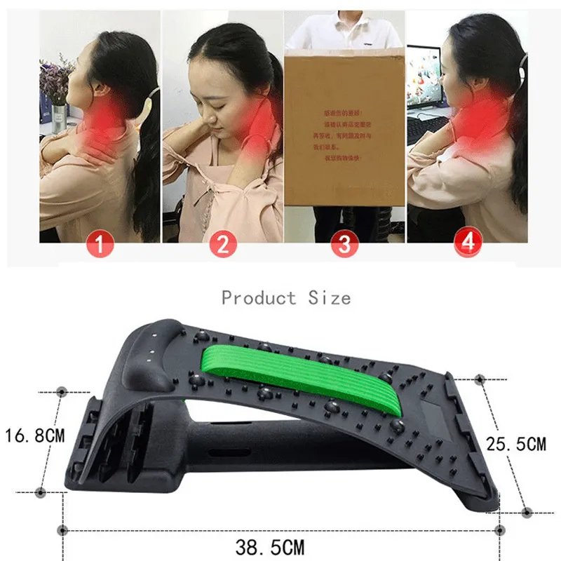 Массажер для шеи Носилки Инструмент Волшебный массаж Растягивающее оборудование Фитнес Поддержка шейного отдела позвоночника Релаксация Облегчение боли в шее и позвоночнике 20112074881