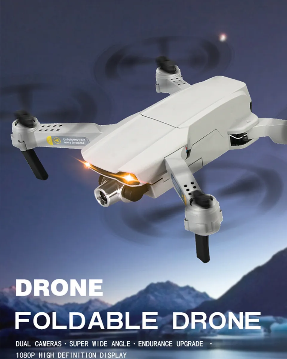 CSJ-X2 RC Drone avec caméra HD 4k FPV Drone 4k professionnel Wifi quadrirotor pliable double caméras Altitude Hold Mode Drones jouets