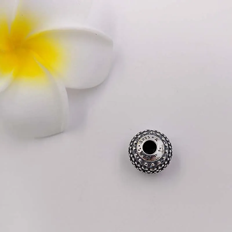 Essence series GENEROSITY Clear CZ Pandora Charms for Bracelets DIY Jewlery Making Loose Beads Silver Jewelry wholesale 796048CZ