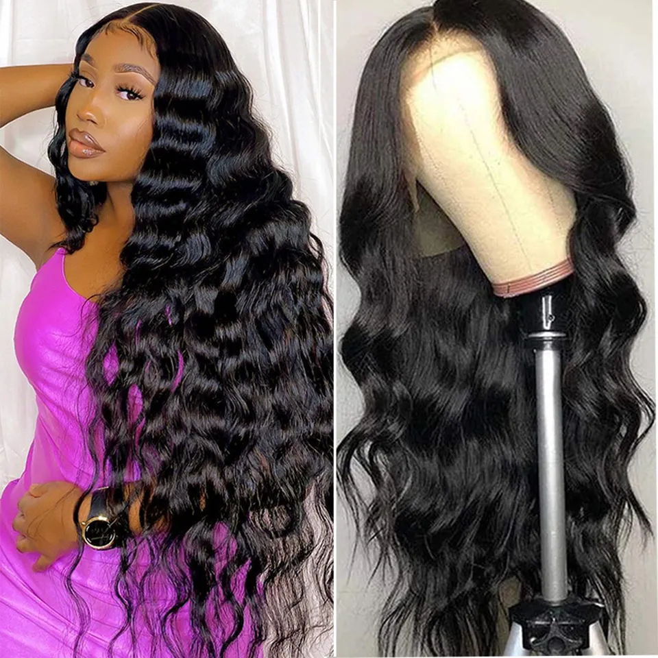 Long Brazilian Body Wave Lace Front Wig 28 30 32 34 36 38 40 Inches Lace Front Human Hair Wigs Pre Plucked Remy Lace Wigs1016446