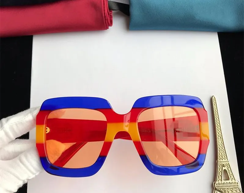 Modelo de moda mais recente óculos de sol polarizados quadrados para mulheres UV400 55-23-140 Itália com copos de prancha de luxo de luxo para Pres232s