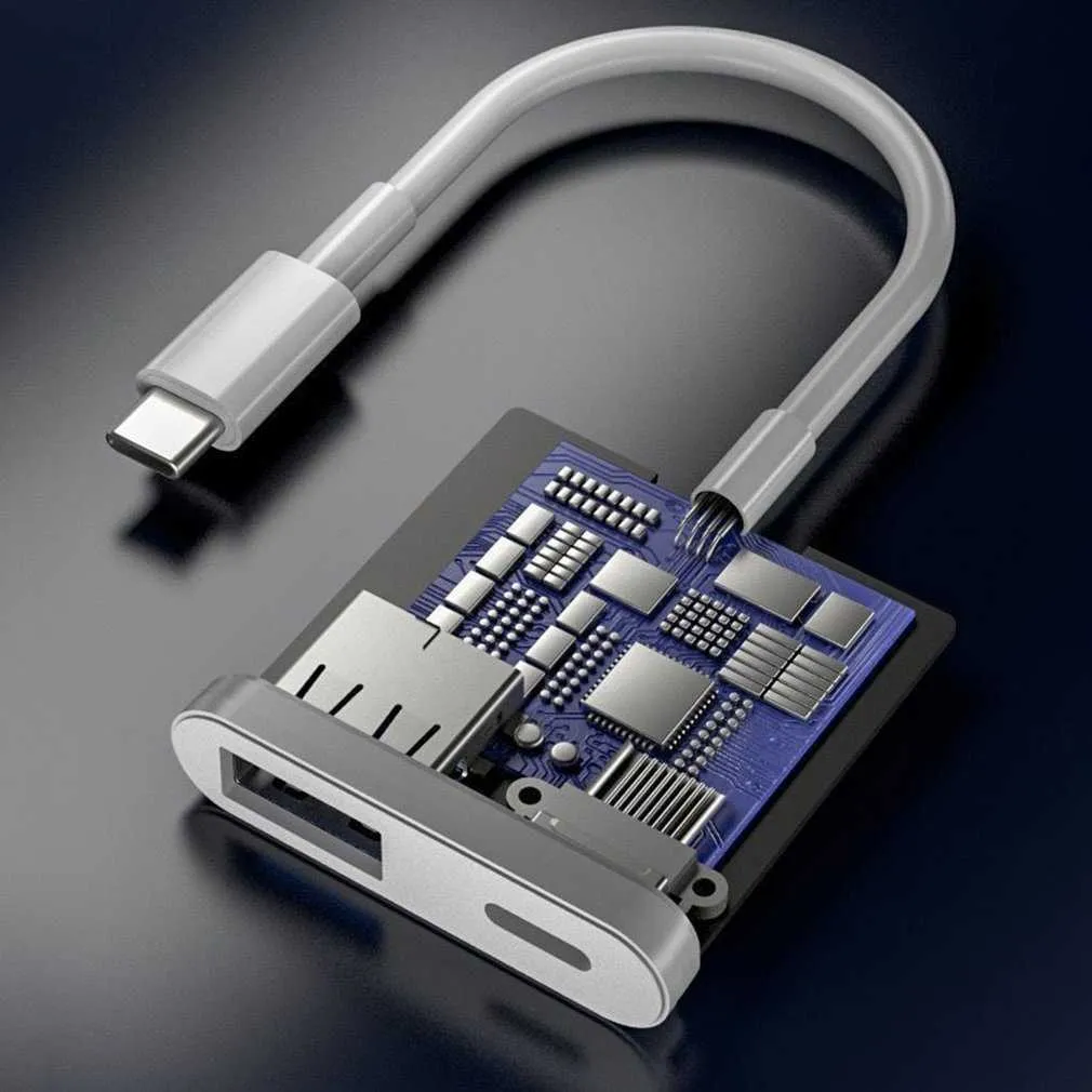 Type-C OTG Adapter Zasilacz USB 3.0 Telefon komórkowy zewnętrzny U Disk Converter Dwa w jednym kablu Adapter Dropshipping