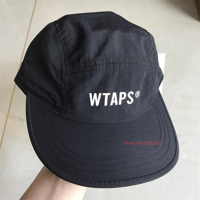 WTAPS летняя 5-панельная кепка для лагеря с регулируемым шнурком для бейсбола в стиле хип-хоп Trucker s для мужчин и женщин, встроенная шляпа для папы 2203123444683