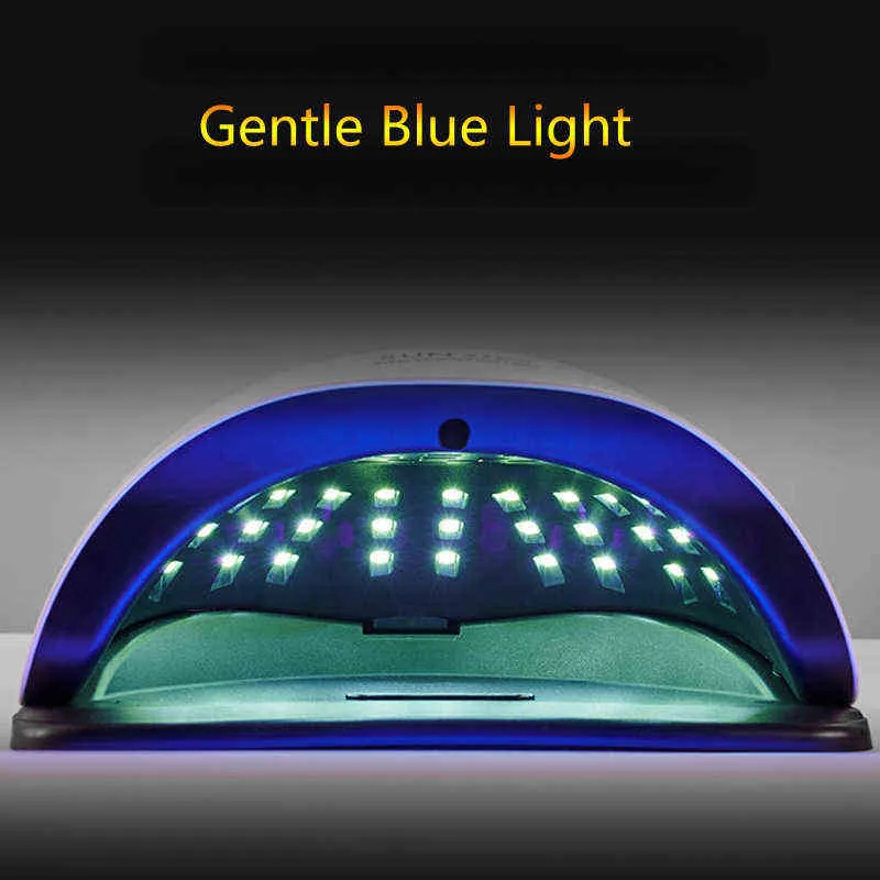 120W UV LED Nail Lamp Droger 57 LED's Sneldrogende Gel Poolse Manicure Pedicure Professional Salon 211228