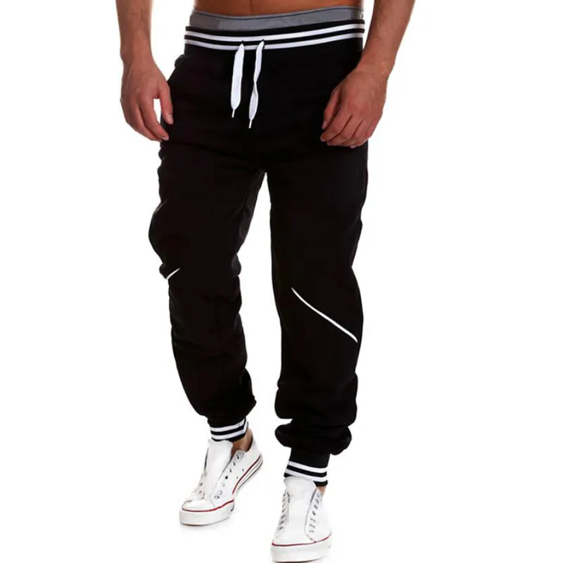 Neue casual hosen männer kordelzug elastische taille jogger männer männliche massive mittlere taille männer hosen streambekleidung pantalones hombre t200407