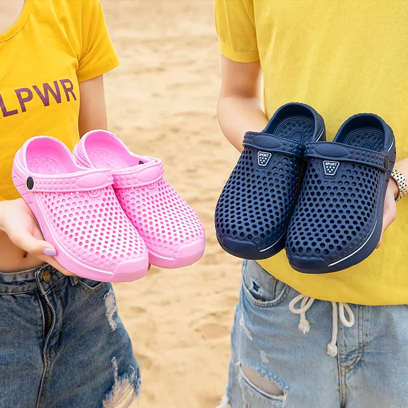 Fashion Couples Sandals Women Summer Breathable Outdoor Beach Shoes Men Slippers Garden Casual Shower Water Flip Flops Unisex