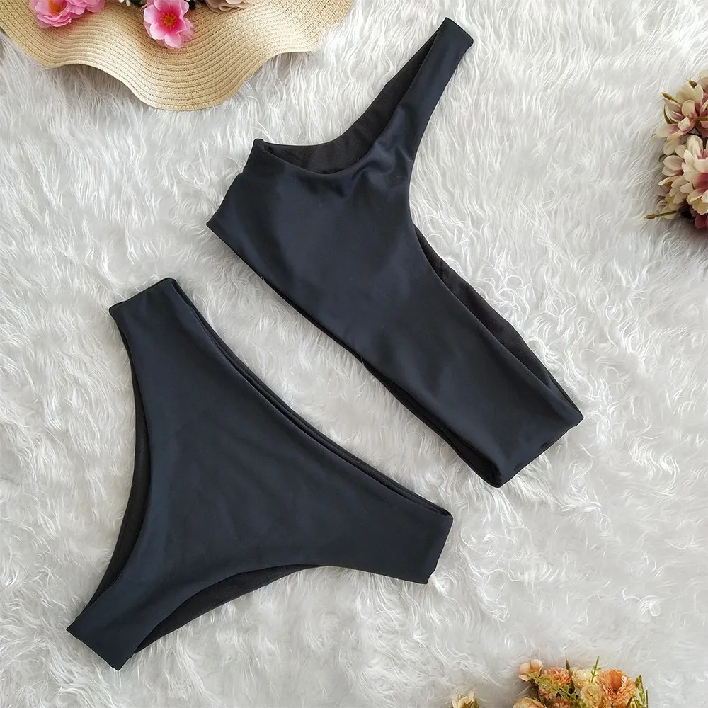 Bikini-2019-Swimsuit-Women-Sexy-Bikini-Set-Solid-One-Shoulder-Swimwear-Push-Up-Padded-Bather-Suit (1)