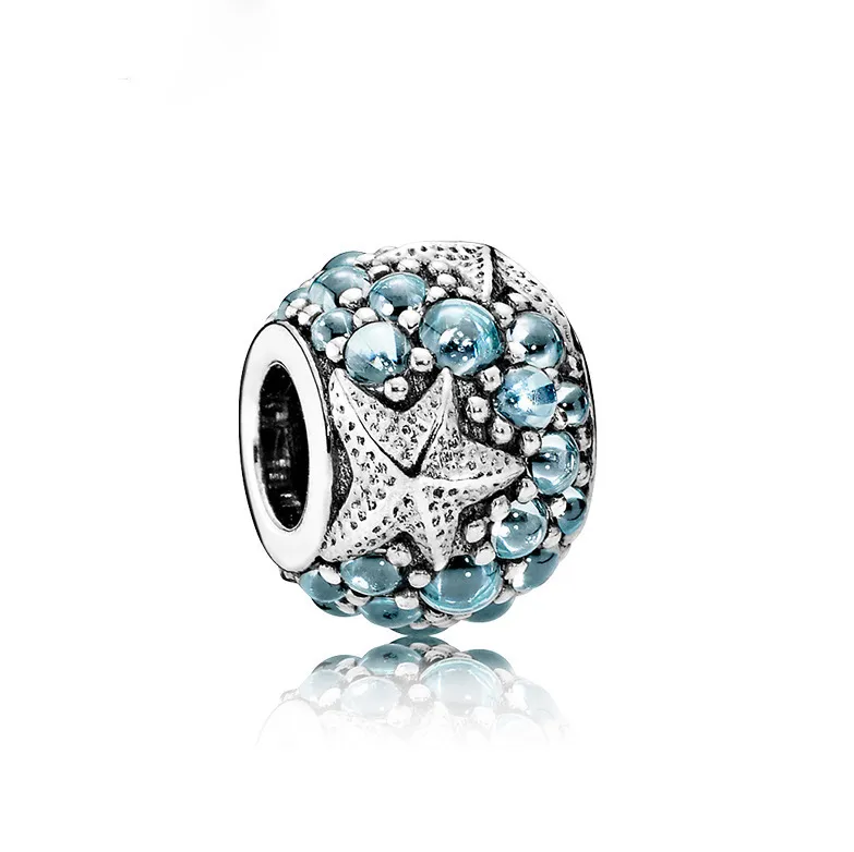Neue 925 Sterling Silber Charm Hundepfotenabdruck Perlen für Pandora Damen Armband Halskette Schmuck Modeschmuck