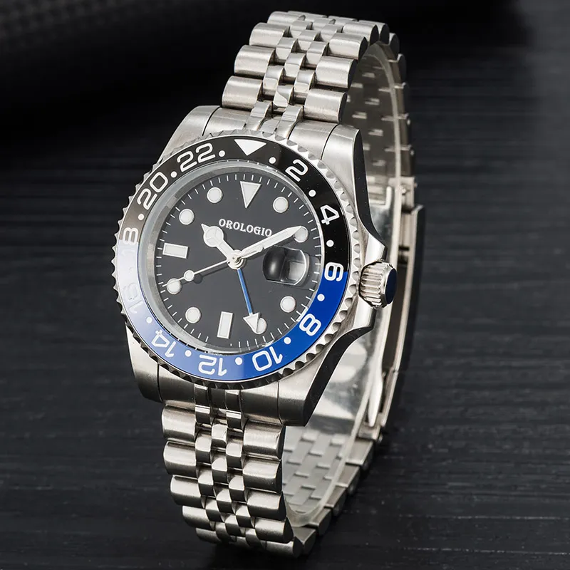 Montre de luxe heren automatische mechanische horloges klassieke stijl 42 mm volledig roestvrijstalen zwemhorloges saffier super lichtgevend231L