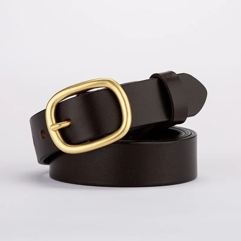 Widefiling Moda Donna Lettera Cinture con fibbia in metallo Cintura in pelle Cintura con scatola Il regalo la fidanzata276p