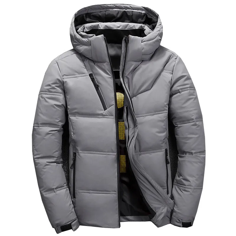 Giacche invernali Mens Casual Warm Thick Quality Men Winter Coat Duck Down Jacket Man 201103
