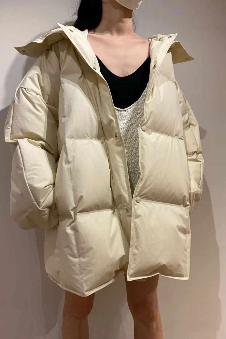 Novo Outono Outono Winter White Duck Down Jacket Mulheres Única Breasted Beasted Down Coat Feminino Espesso Quente Longo Down Parkas Oversize Outerwear 201023