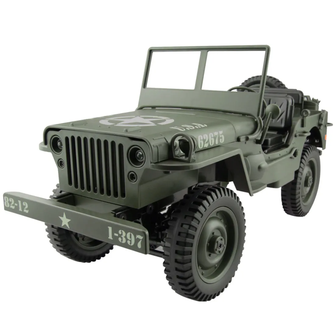 110 RC 24G Fernbedienung Jeep Simulation Allradantrieb Offroad Military Climbing Car