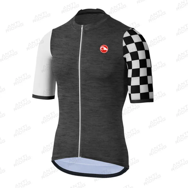 2021 haute qualité hommes cyclisme maillots à manches courtes vélo chemises VTT vélo Jeresy cyclisme vêtements porter Ropa Maillot Ciclismo 220217