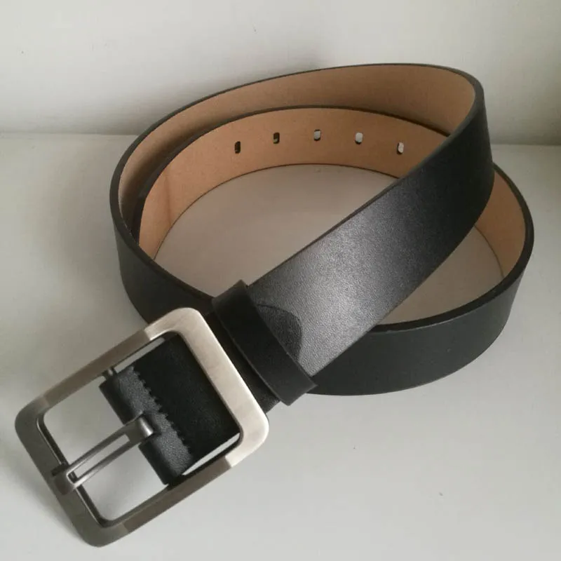 Mannen riemen dames taillebanden heren riem mode dames echt leer grote grote zwarte goud zilveren gesp accessoires wi218g