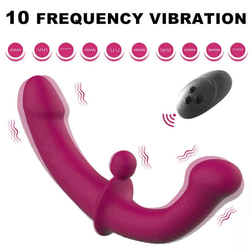 NXY Vibrators vibrator med fjärrkontrollband på dubbel penetration sexleksaker för två män och kvinnor sexitoys gay lesbisk erotisk i par 0104