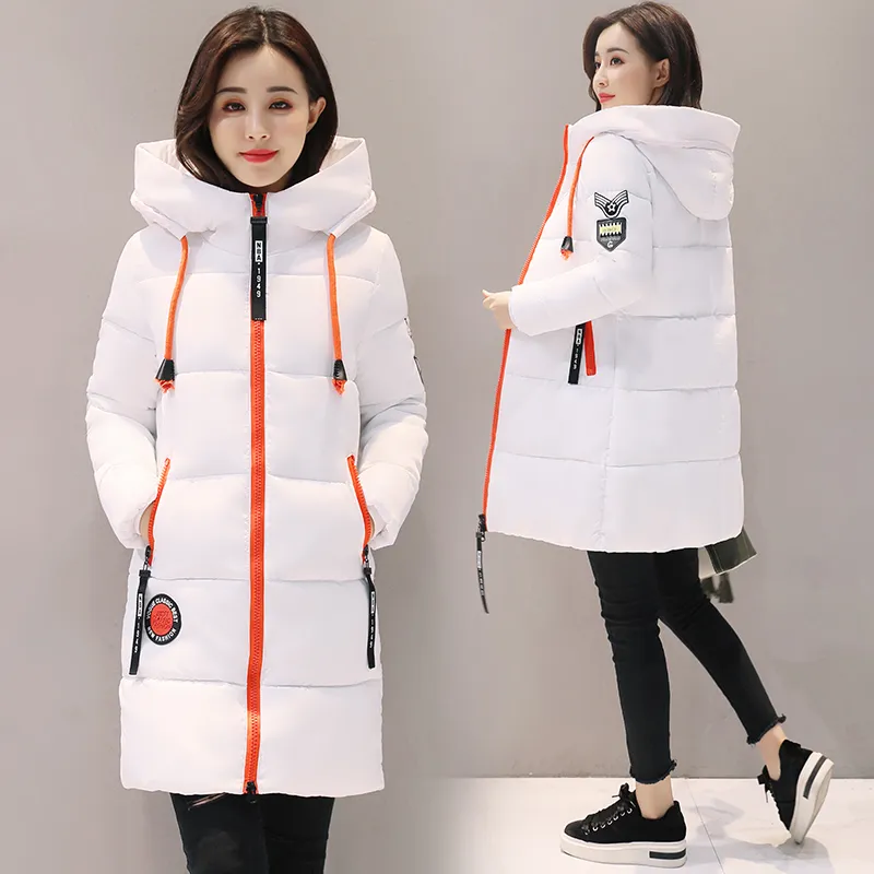 Seulement $ 169 promotion limitée veste d'hiver femmes manteau à capuche Outwea coton rembourré doublure hiver femme basique manteaux 201110