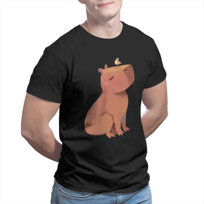 T-shirt homme Zen Capybara Games Vintage Anime Homme Vêtements 45489 G1229
