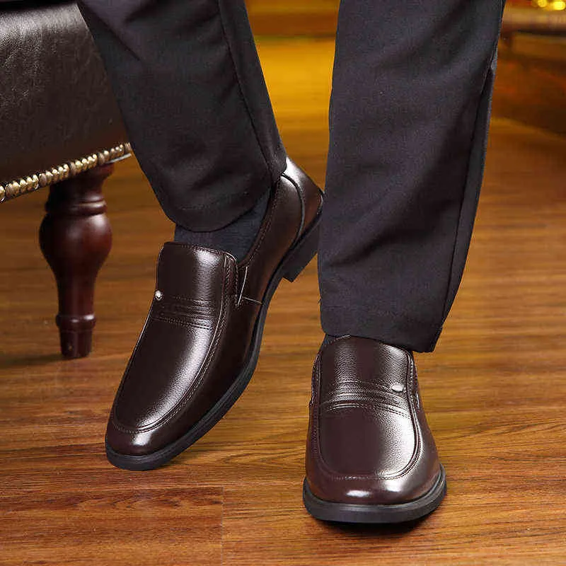 Sapatos de vestido 2022 homens couro apontado toe qualidade preto microfibra macia tamanho 27 48 homem 220223