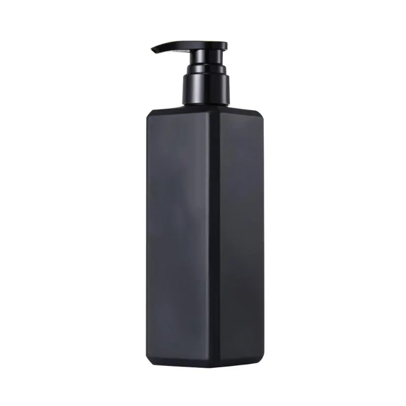 Bouteille de savon liquide, bouteille de shampoing, pompe à Lotion, porte-Gel douche, récipient vide, distributeur de savon liquide de 500ml, noir 2610, 1 pièce