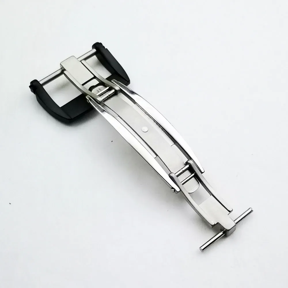 Fermoir déployant pliant en acier inoxydable de 20mm pour bracelet de montre en cuir et caoutchouc RM Strap307W