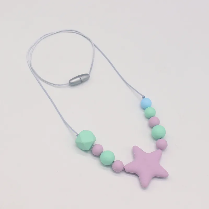 Star gutta percha collier bébé molaire gomme protection de l'environnement colle chaîne alimentaire