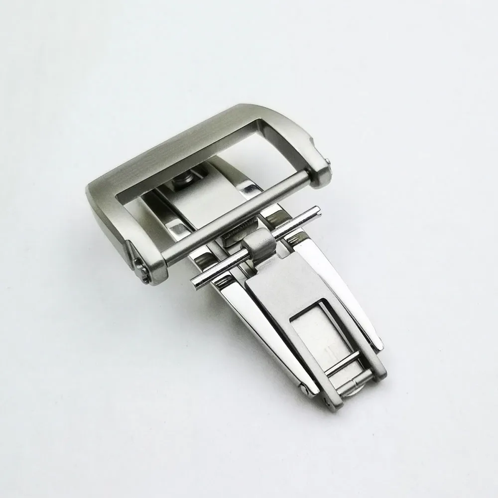 20mm Stainless Steel Folding Deployment Clasp for RM Rubber Leather Watch Band Strap274F