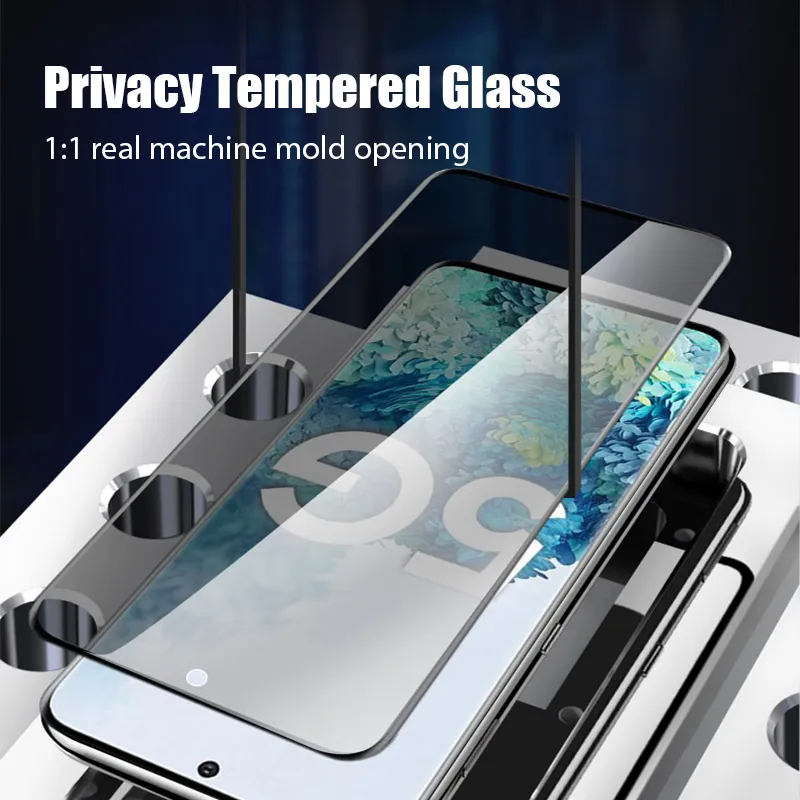 9D Privatsphäre gehärtetes Glas für Samsung Galaxy A71 A51 A42 A41 A31 A21S gehärtetes Glas auf Samsung A12 A11 A70S A70 A50S