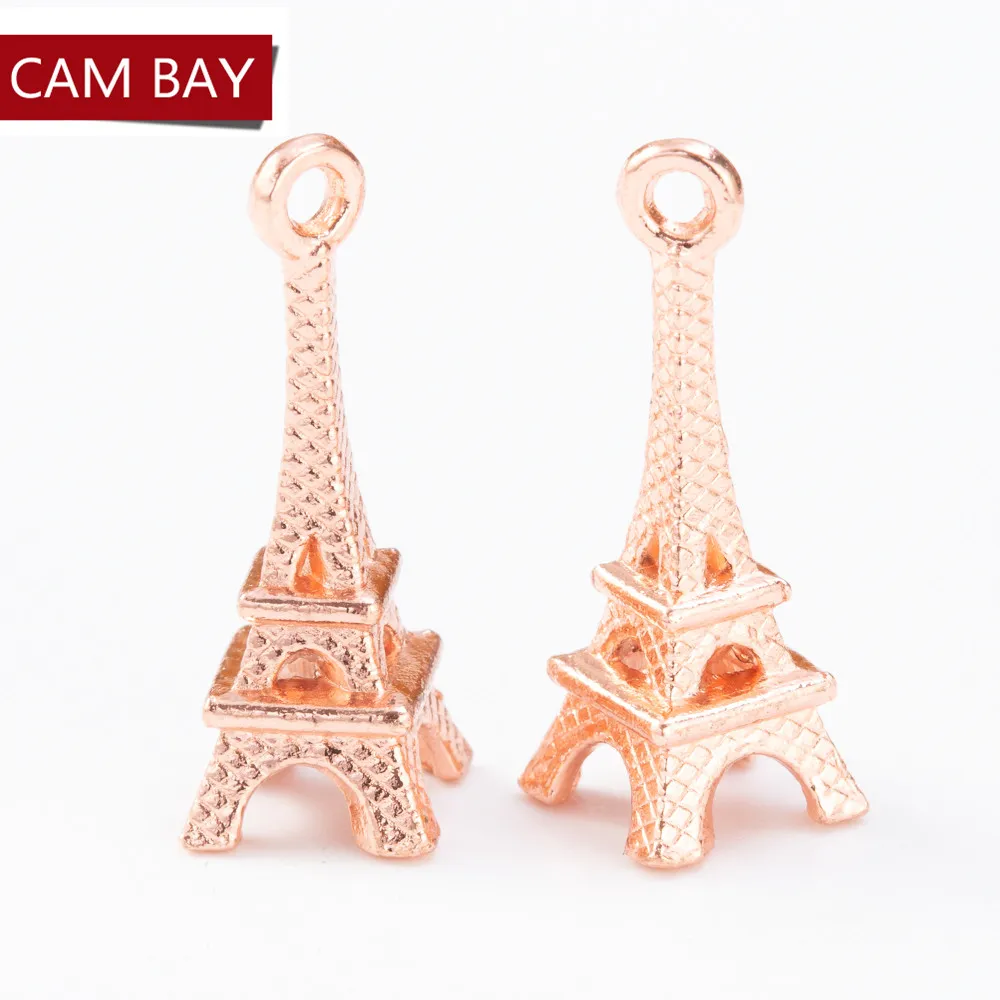 골동품 합금 에펠 탑 참가 금속 펜던트 맞춤형 팔찌 목걸이 보석 제조 DIY 공예 액세서리 273S
