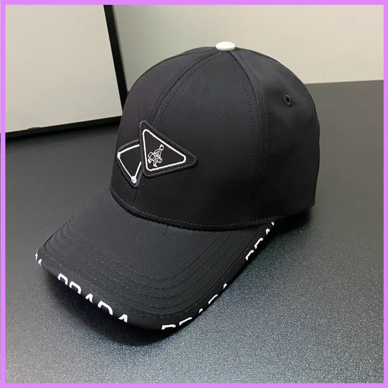 Nieuwe Heren Sport Caps Hoeden Designer Letters Vrouwen Baseball Cap Driehoek Pet Soild Street Fashion Emmer Hoed Hoge Kwaliteit Nice229r