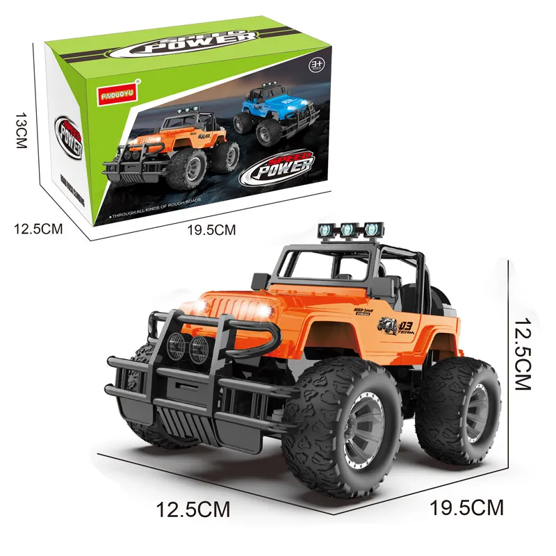 2020 télécommande à quatre voies Wrangler 1:20 avec télécommande légère véhicule tout-terrain 2.4GHz véhicule d'escalade jouet voiture