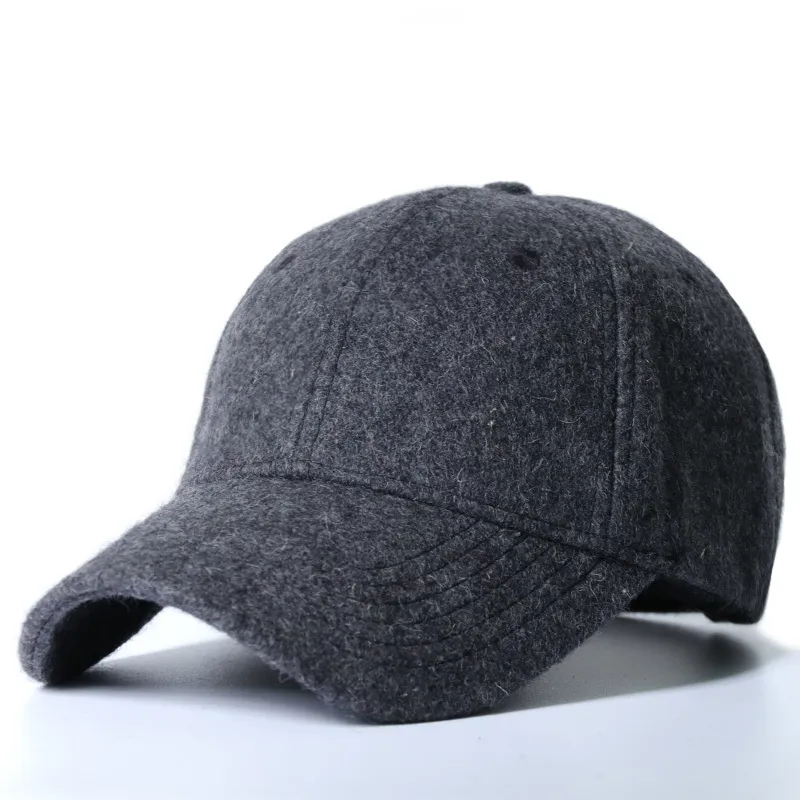 Mann große knochen große hut kappe Männlich Herbst und Winter Warme Wollfilz Hut Männer Große Größen Baseball Caps 50-60 cm 60-64 cm T200409331v