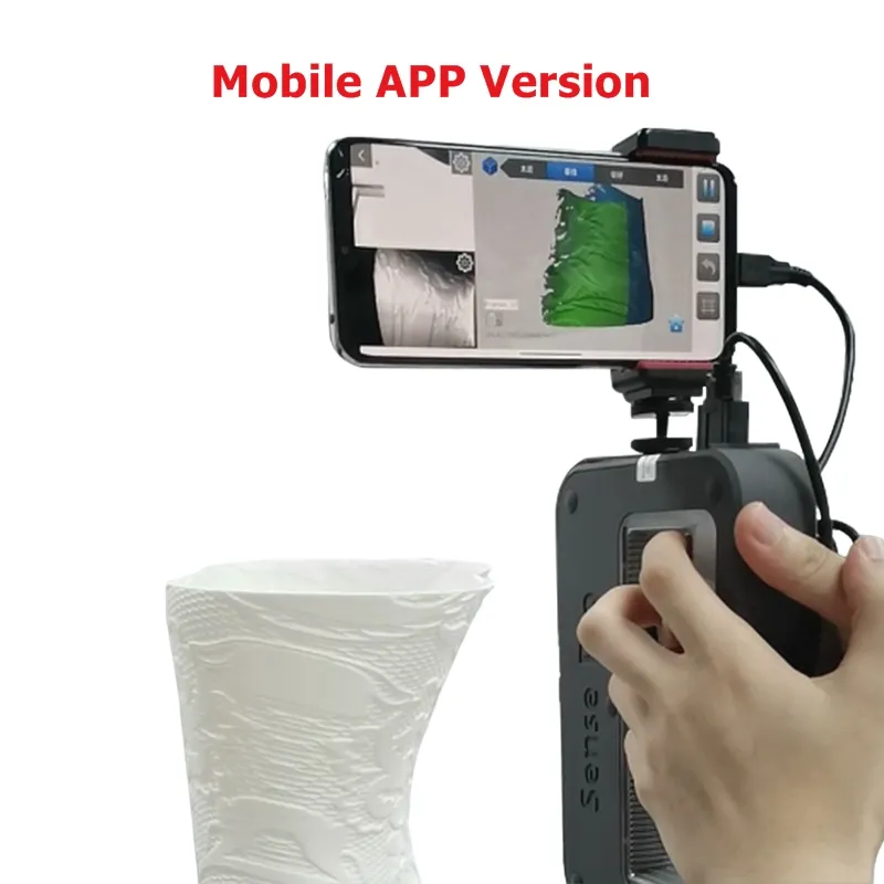 Handheld Tragbare Full- und True Colors der 3. Generation Sense-Pro Normale mobile App-Version Hochgenaug kompatibel für 3D-Drucker Unterstützung der OBJ/STL-Ausgabe.