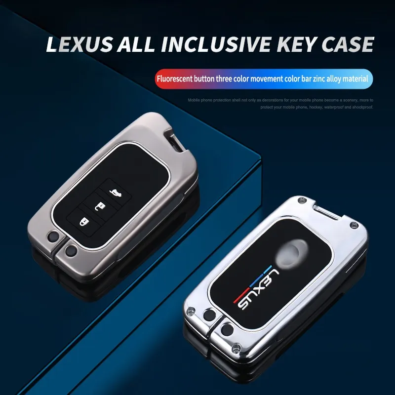 Zinc Alloy Car Key Cover Case For Lexus NX GS RX IS ES GX LX RC 200 250 350 LS 450H 300H Key Case keychain keyring Accessories 220301h