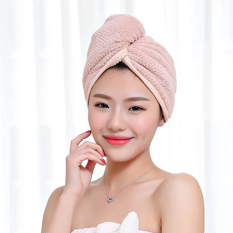 Magic Microfibre Hair Sèche-linge Sèche-linge Sèche-serviettes Bain Chapeau Douche rapide Capuchon Turban Serviette Dry 4styles