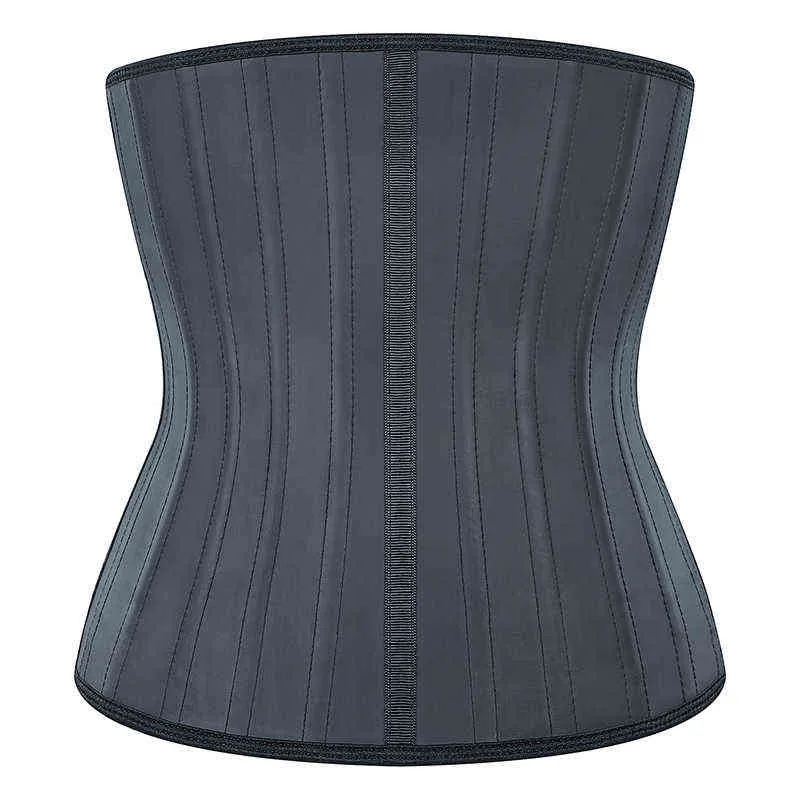 25 Entrenador de cintura de hueso de acero Estómago Adelgazante Cinturón de vientre Modelado Correas Corsé Látex Cincher Body Shaper Fajas Shaperwear 220125