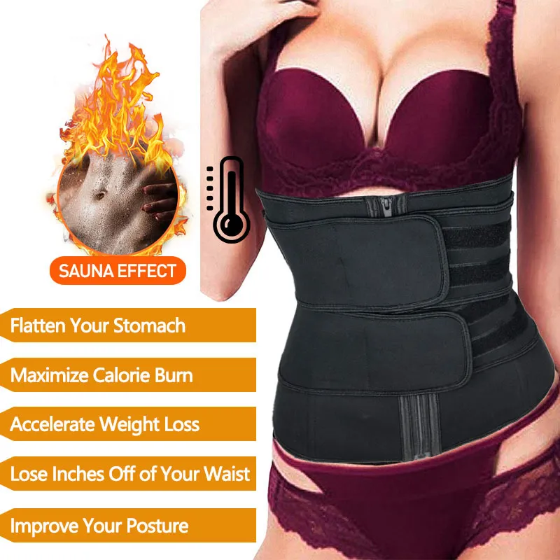 Néoprène Sueur Sauna Taille Trimmer Ceinture Entraîneur Abdominal Corset Brûleur De Graisse Sport Gaines Tummy Body Shaper Récupération Post-partum 201222