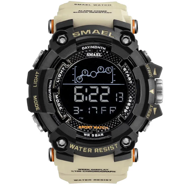 Erkek Suya Dayanıklı Sport Wristwach Ordusu Led Dijital Bilek Erkek Relogio Maskulino Watches284R