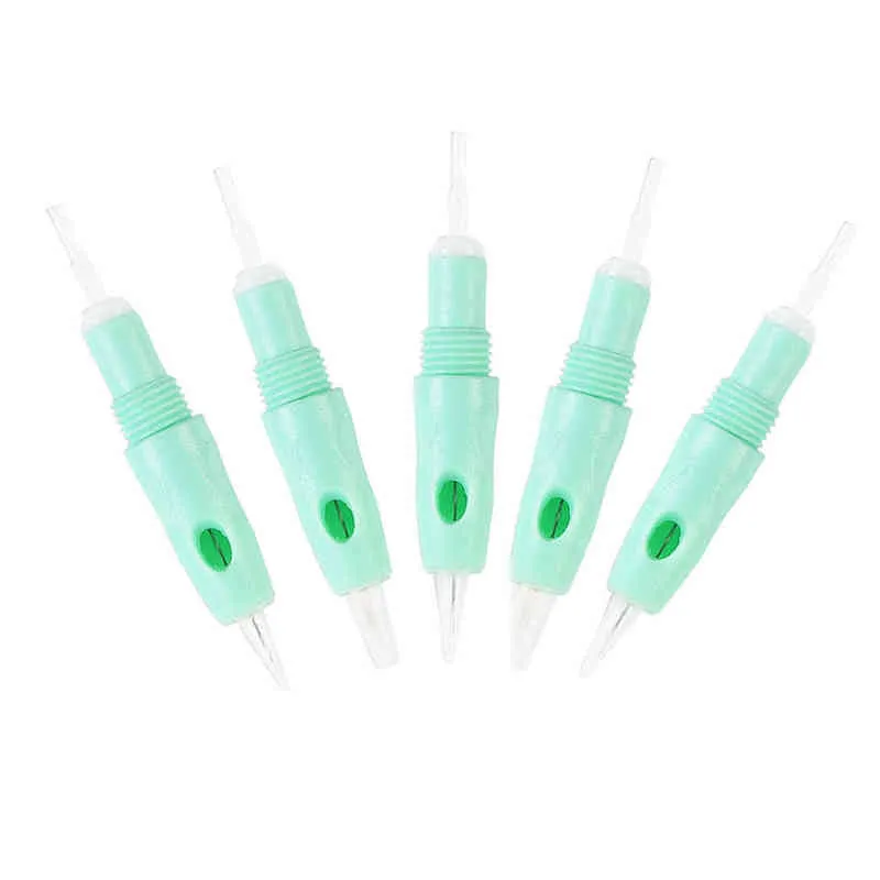 Aiguilles De Cartouche De Tatouage Stérilisées 8mm Vis Pour Microneedling Microblading Tatu Cartouches De Lèvre De Sourcil 211229