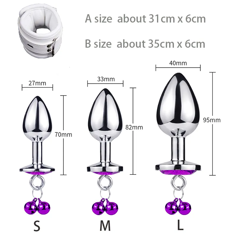 ティエリー手首からアナルプラグボンデージキット手錠と接続バットプラグ、アダルトゲームSMセクシーなおもちゃ