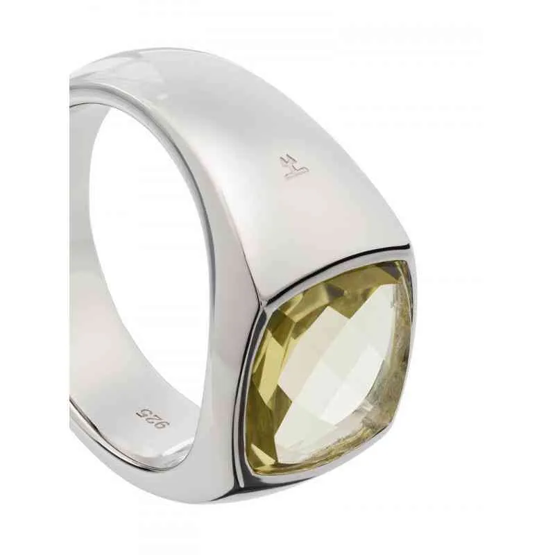 2022 Hoge kwaliteit inclusief belasting Inkoop Tom Wood Men039s Shelby Sterling Zilver Olijfgroen Quartz Ring Licht Luxe Design5015018