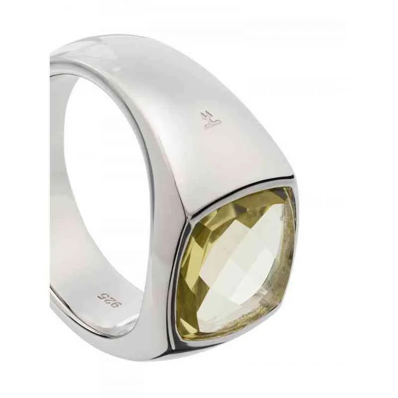 2022 고품질 세금 포함 구매 Tom Wood Men039S Shelby Sterling Silver Olive Green Quartz Ring Light Luxury Design55532423