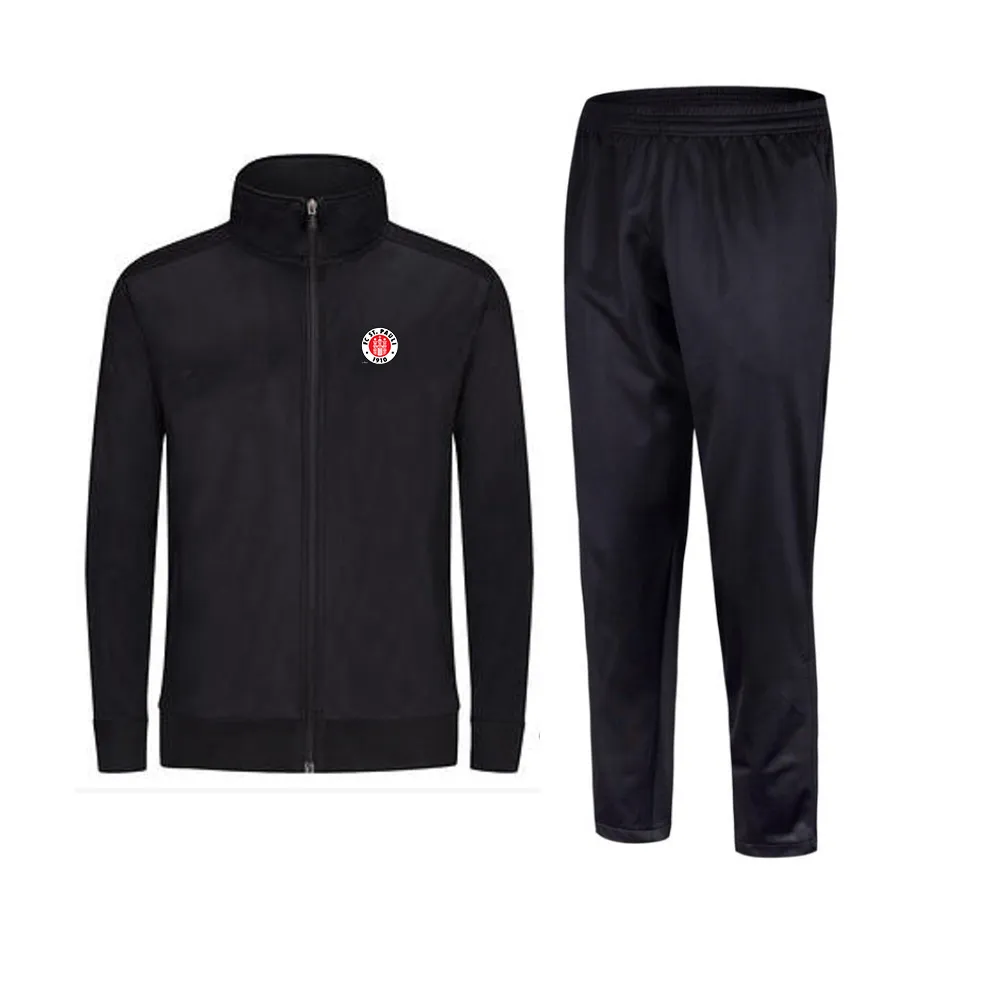 2021 FC St Pauli, новый стиль, мужская футбольная куртка со штанами, спортивная одежда, футбольный спортивный костюм, комплект одежды для взрослых и детей, Set340d