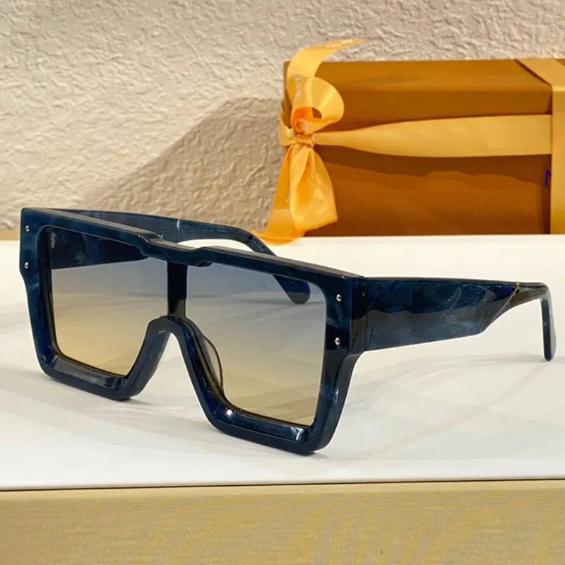 Lila Cyclone-Sonnenbrille für Herren, Z1641E, klassische Designer-Mann-Sonnenbrille, dicker Rahmen, Nasensteg, dekorative Kristallblume, Personalit182u