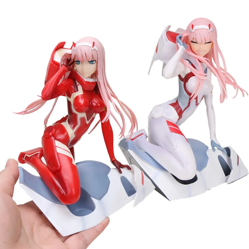 15cm Anime Figure Darling in the FRANXX Figure Zero Two 02 RedWhite Clothes Girls PVC Action Figures Toy Collectible Model 2012026756238